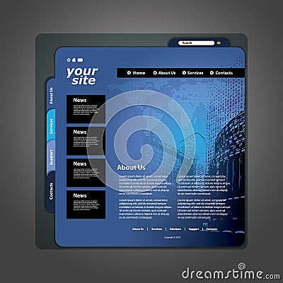 Website Template Vector Illustration