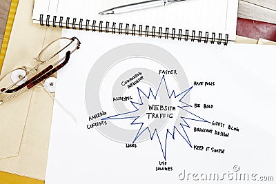 Website traffic Stock Photo