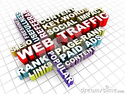 Website traffic Stock Photo