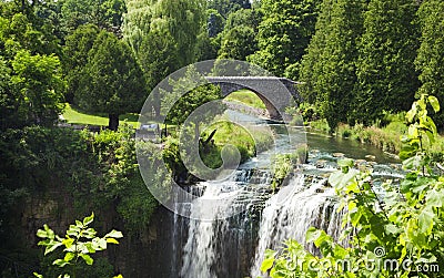 Webster's Falls in Hamilton. Ontario, Canada. Stock Photo