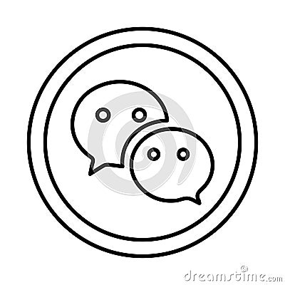 WeChat Icon Vector Illustration