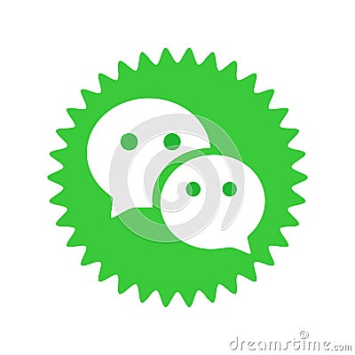 WeChat logo. WeChat is a Chinese multi-purpose messaging, social media and mobile payment app . Kharkiv, Ukraine - June, 2020 Editorial Stock Photo