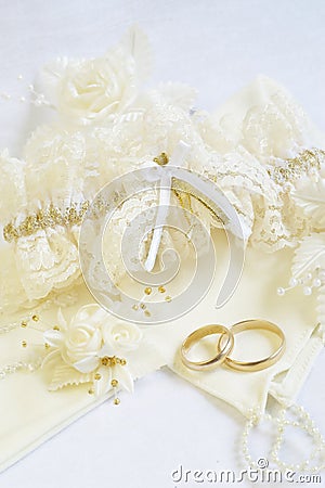 WEDDING ACCESSORIES Stock Photo