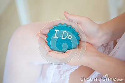 Wedding accessories, cake Stock Photo