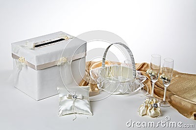 Wedding accessories Stock Photo