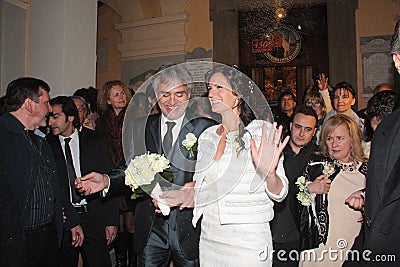Wedding Andrea Bocelli and Veronica Berti Editorial Stock Photo