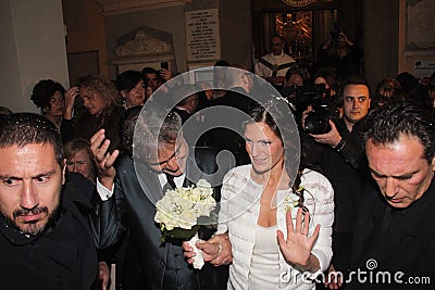 Wedding Andrea Bocelli and Veronica Berti Editorial Stock Photo