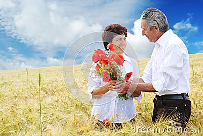 Wedding anniversary Stock Photo