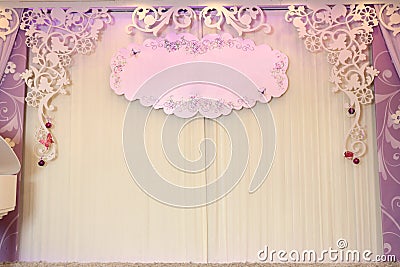 Wedding Backdrop Stock Photo