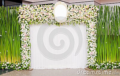 Wedding backdrop Stock Photo