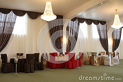 Wedding ballroom Stock Photo