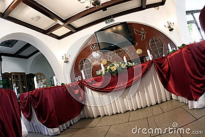 Wedding ballroom Stock Photo