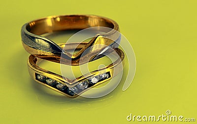 Wedding bands Stock Photo