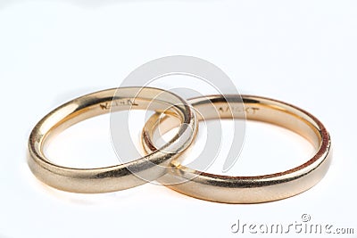 Wedding bands Stock Photo