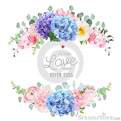 Wedding banner card Vector Illustration