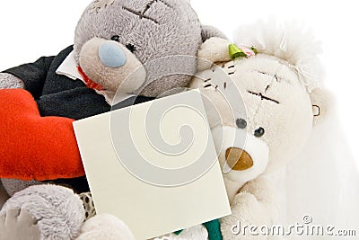 Wedding bears Stock Photo