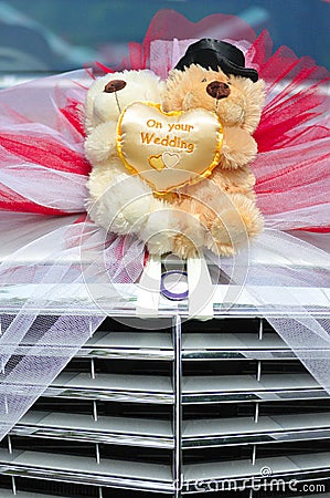 Wedding bears Stock Photo