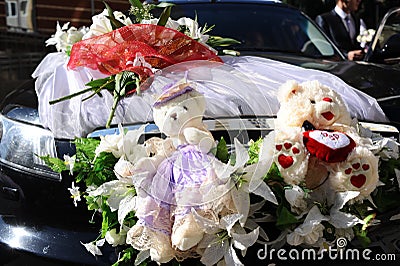 Wedding bears Stock Photo