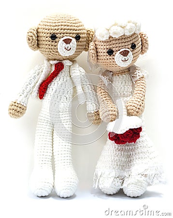 Wedding bears Stock Photo