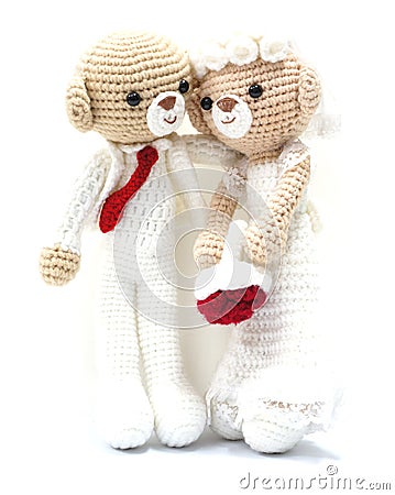 Wedding bears Stock Photo