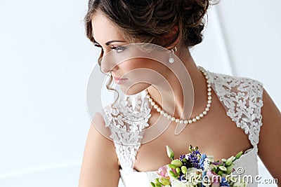 Wedding. Beautiful bride Stock Photo