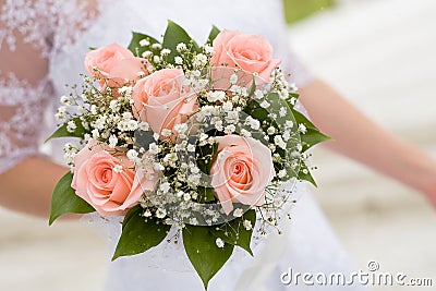 Wedding bouquet of the bride Stock Photo