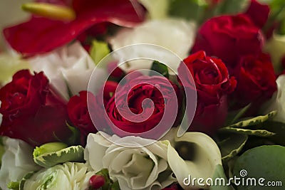 Wedding bouquet of flowers for the bride Stock Photo