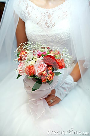 Wedding bridal bouquet - Stock Image Stock Photo