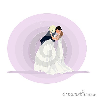 Wedding bride marriage Vector Illustration
