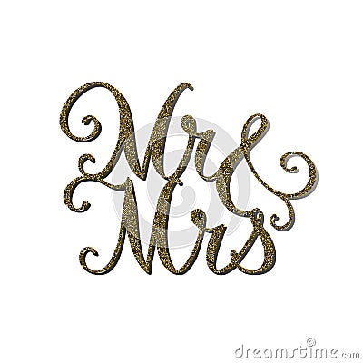 Wedding cake topper Vector Illustration