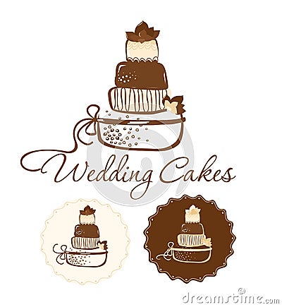 Wedding cakes Vector Illustration