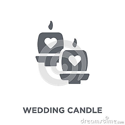 wedding Candle icon from Wedding and love collection. Vector Illustration