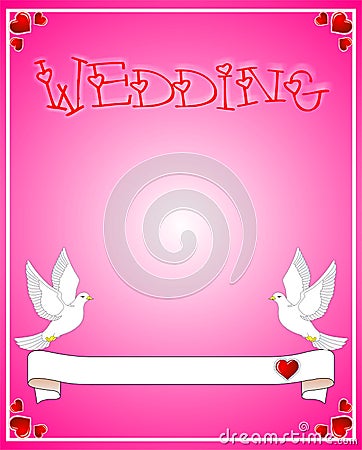 Wedding card Vector Illustration