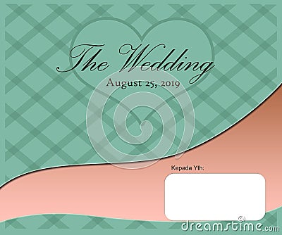 Wedding card design template artwork Stock Photo