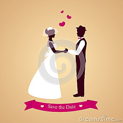 Wedding card Vector Illustration