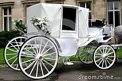 Wedding carriage Stock Photo