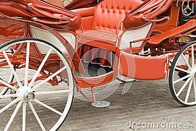 Wedding carriage Stock Photo