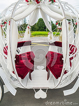 Wedding Carriage Stock Photo