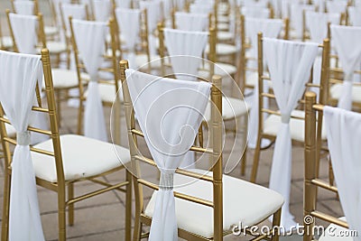Wedding chairs Stock Photo