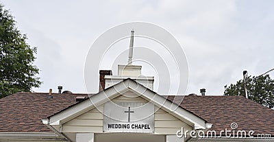 Wedding Chapel for Marriage Ceremonies Wide Angle Stock Photo