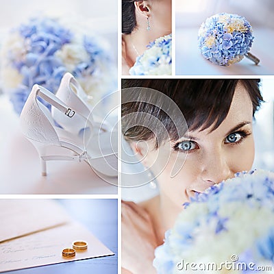 Wedding Collage Stock Photo
