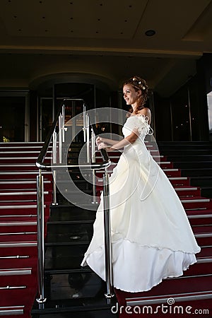 Wedding concept bride in dress Stock Photo