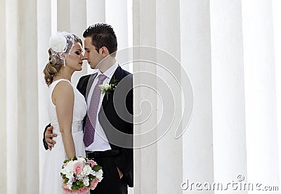 Wedding couple Stock Photo