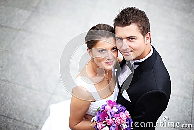 Wedding couple Stock Photo