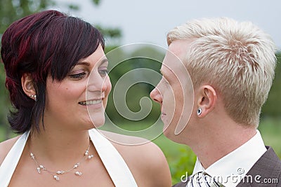 A wedding couple Stock Photo