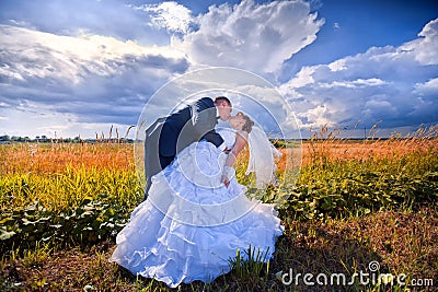 Wedding couple Stock Photo