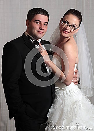 Wedding couple portrait Stock Photo