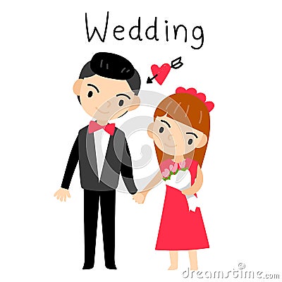 Wedding couple vector design Vector Illustration