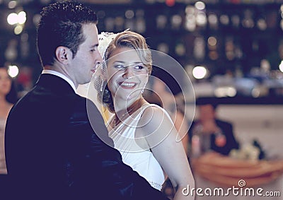 Wedding dance - retro Stock Photo