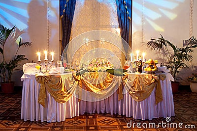 Wedding dinner Stock Photo